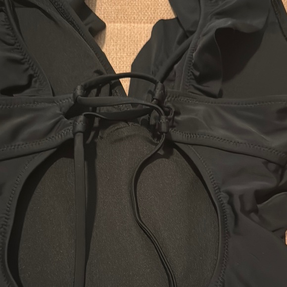 Black womens One Piece Swimsuit - Picture 3 of 3